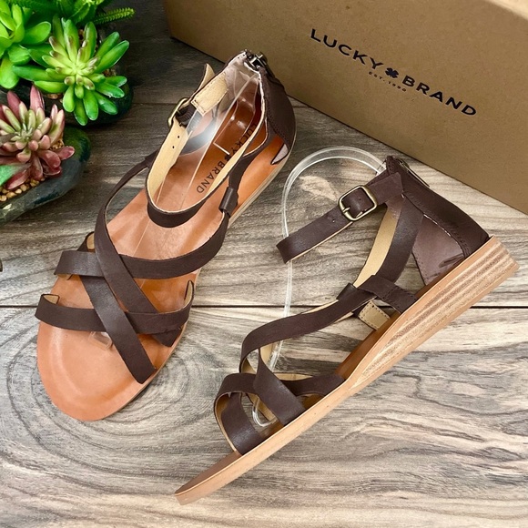 NIB Lucky Brand Hadzy Cage Gladiator Sandal 9M - Picture 3 of 12